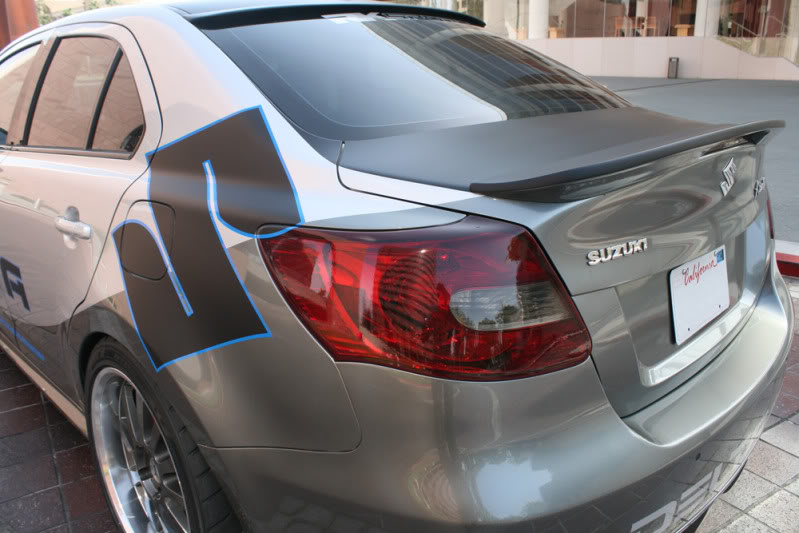RDX Spoiler Posteriore Per Suzuki Kizashi - HFU03, In Poliuretano, Non Verniciato, Made In Germany